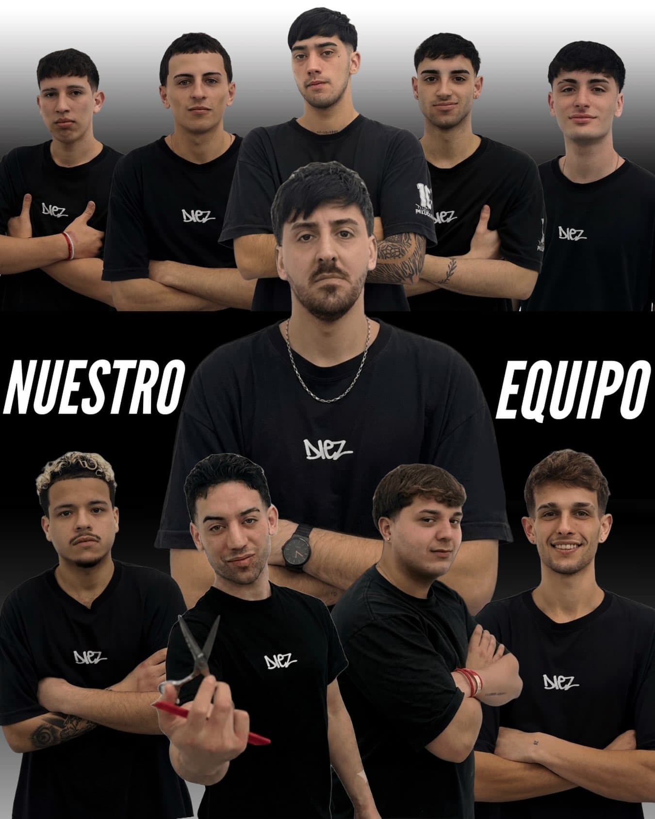 El equipo de Diez Peluquería